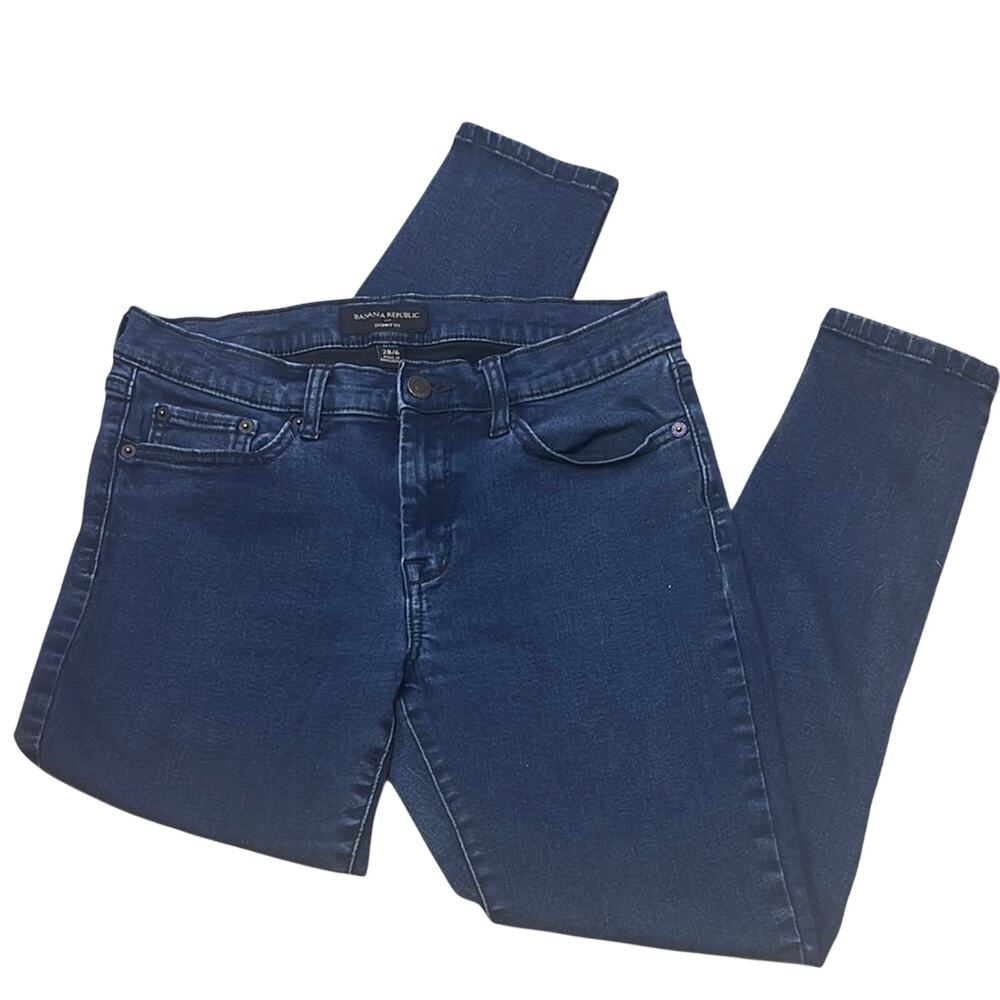 Banana Republic Women’s Petite Dark Blue Skinny Jeans 6P